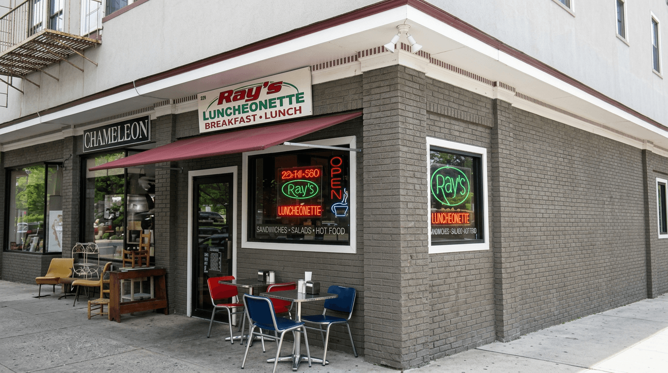 Ray's Luncheonette exterior, Montclair NJ